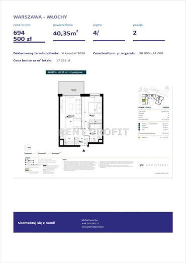 mieszkanie na sprzedaż 40m2 mieszkanie Warszawa, Włochy, Włochy