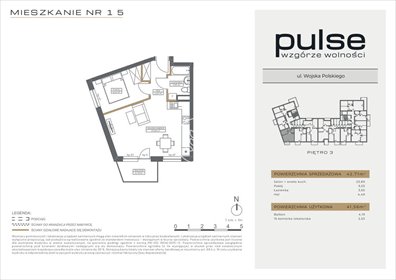 mieszkanie na sprzedaż 42m2 mieszkanie Bydgoszcz, Wzgórze Wolności, Wojska Polskiego