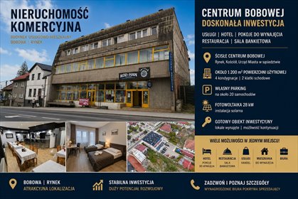 Inwestycyjny budynek usługowo-mieszkalny w centrum Bobowej lokal użytkowy Bobowa, Rynek