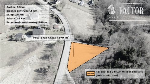 działka na sprzedaż 1279m2 działka Bieśnik