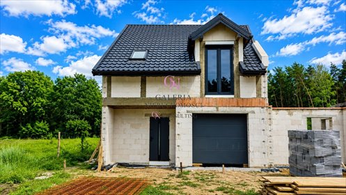 Nowoczesny dom w Silnie (146,52 m²) z garażem i balkonem dom Silno, Diamentowa