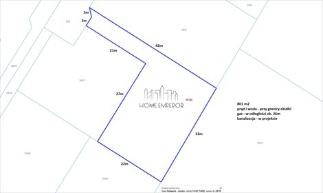 Działka pod dom jednorodzinny w Górze Kalwarii, 801 m² działka Góra Kalwaria, Leśna