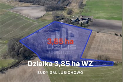 działka na sprzedaż 38400m2 działka Budy