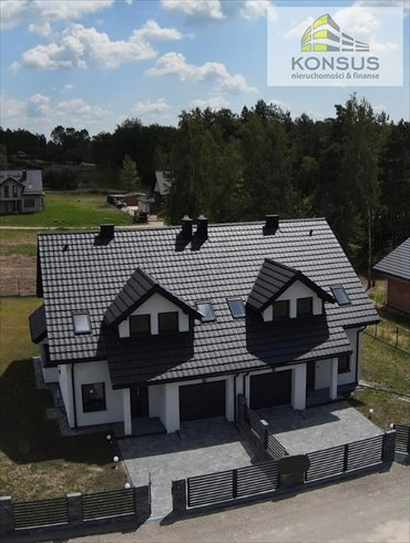 Nowoczesny dom bliźniaczy 149 m² (ogrodzony, garaż) dom Piekoszów, Szczęśliwa