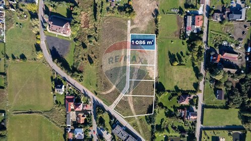 działka na sprzedaż 1086m2 działka Mścice, Koszalińska