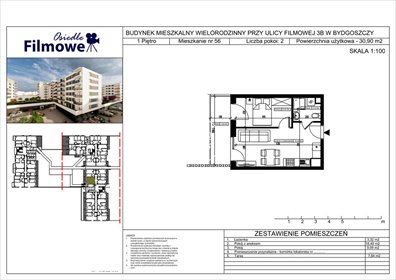 mieszkanie na sprzedaż 31m2 mieszkanie Bydgoszcz, Bartodzieje Małe, Filmowa