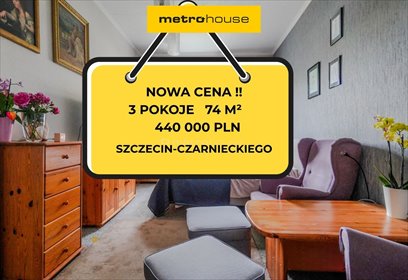 mieszkanie na sprzedaż 74m2 mieszkanie Szczecin, Czarnieckiego