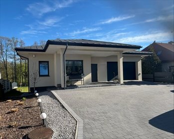 Nowoczesny dom premium z tarasami i ogrodem w Zaborowie dom Zaborów, Leśna