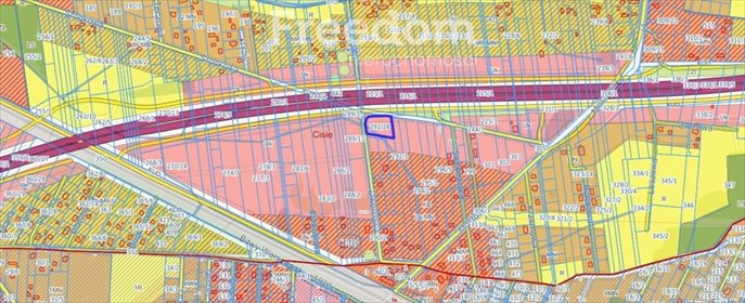 działka na sprzedaż 3950m2 działka Cisie, Dworcowa