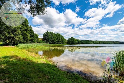 Działka z linią brzegową jeziora Juno, prywatność, widok działka Kiersztanowo
