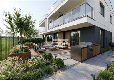 Apartament 73,61 m² z prywatnym ogrodem (Zalesie) mieszkanie Zalesie, Zalesie