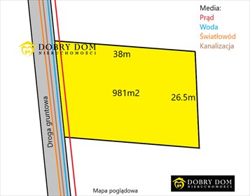 Działka 981 m² z mediami, blisko Białegostoku działka Karakule