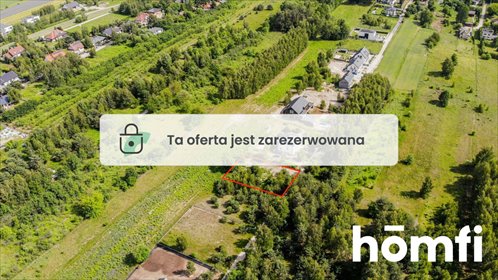 Działka budowlana 999 m² w Skotnikach, osiedle z monitoringiem działka Skotniki, Barowa