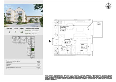 mieszkanie na sprzedaż 38m2 mieszkanie Osielsko, Aleja Adama Mickiewicza