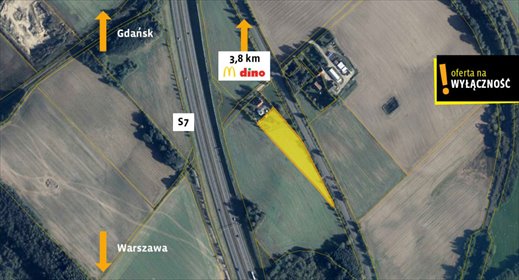 działka na sprzedaż 5500m2 działka Nowa Wieś