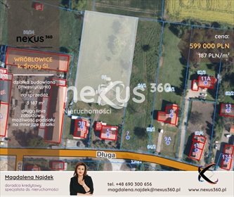 działka na sprzedaż 3187m2 działka Wróblowice