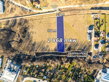 działka na sprzedaż 2868m2 działka Wieliczka, Za Torem