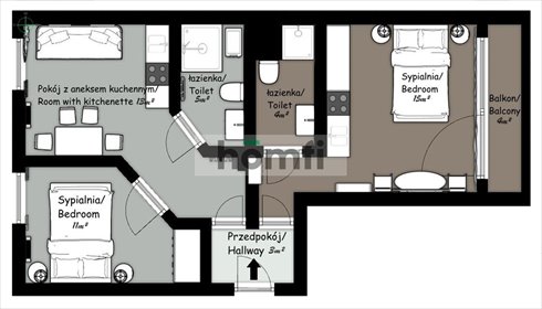 mieszkanie na sprzedaż 55m2 mieszkanie Gdańsk, Śródmieście, św. Barbary