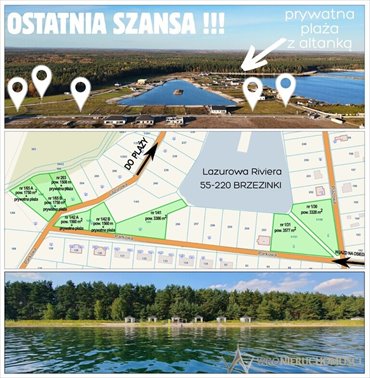 działka na sprzedaż 3500m2 działka Brzezinki
