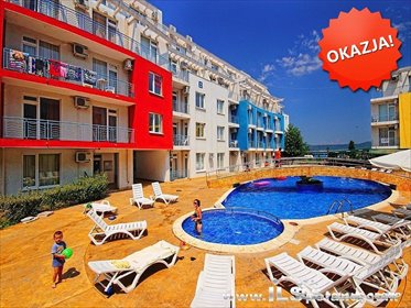Zapraszam do obejrzenia umeblowanego studio 28 m² z widokiem na ogród mieszkanie Słoneczny Brzeg Sunny Day 3, SUNNY DAY 3