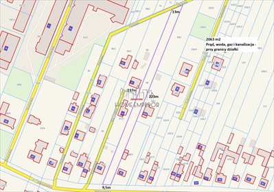 Do sprzedania działka 2063 m² w Raszynie z mediami działka Jaworowa, Warszawska