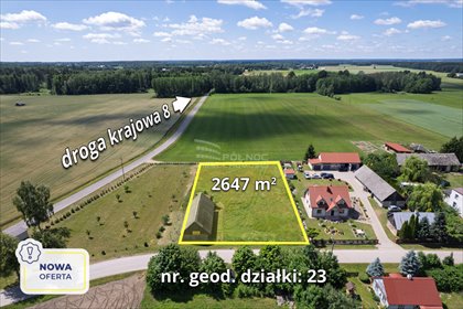 działka na sprzedaż 2647m2 działka Hamulka