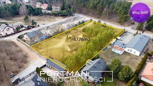 działka na sprzedaż 4776m2 działka Wiązowna Kościelna