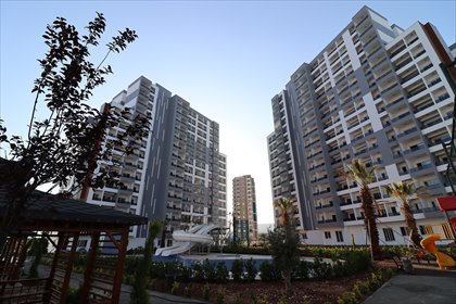 Nowoczesne 55 m² z widokiem na miasto i przyrodę mieszkanie Mersin, Akdeniz, Mezitli, Mersin