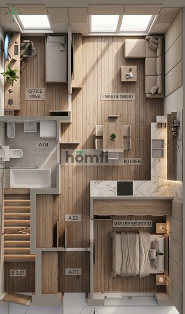 Ekskluzywne 54 m² z ogrodem w VILLA OSIKOWA. mieszkanie Kraków, Osikowa