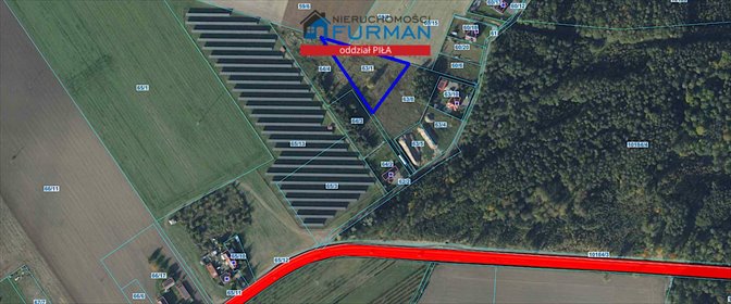 Sprzedam działkę budowlaną 4300 m² z mediami w Łukowie działka Łukowo