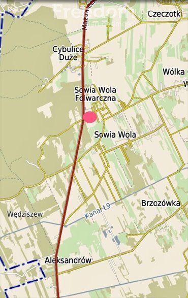 działka na sprzedaż 1600m2 działka Czosnów