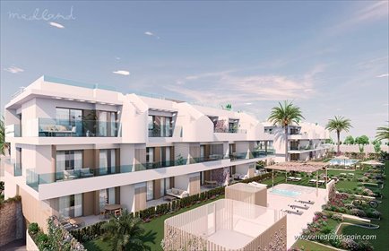 Nowoczesny 3-pokojowy apartament z basenem i solarium mieszkanie Pilar de la Horadada
