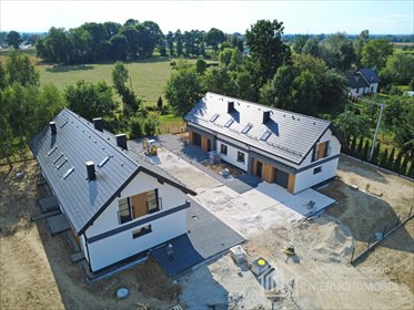 Nowoczesny bliźniak w Niepołomicach (118 m², ogród, garaż) dom Niepołomice