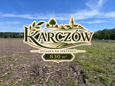 Działka budowlana 830 m² z warunkami zabudowy, media, Karczów działka Karczów, Grobla