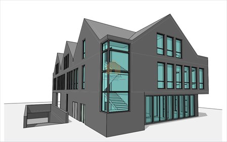 Działka inwestycyjna 1593 m² z projektem budynku usługowego działka Wysoka