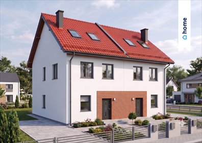 Nowoczesny bliźniak 125m2 z ogrodem i garażem dom Wisznia Mała