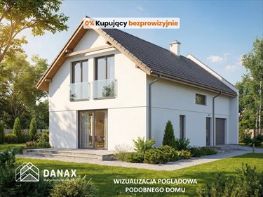 Nowoczesny dom wolnostojący z garażem, stan deweloperski dom Garliczka, Radosna