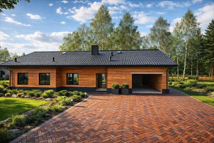 Sprzedam nowoczesny dom 163 m² z drewna modrzewiowego w Kolonii Poczesnej dom Kolonia Poczesna, Graniczna