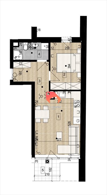 mieszkanie na sprzedaż 39m2 mieszkanie Bydgoszcz, Okole