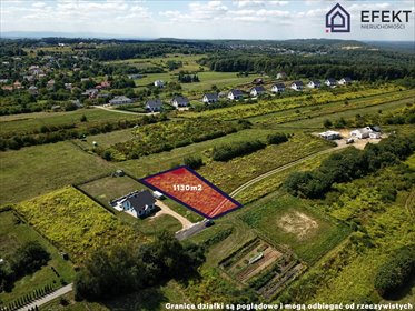 Działka pod dom w Bolęcinie, 1130 m2, WZ, media działka Bolęcin