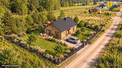 działka na sprzedaż 855m2 działka Łysiec