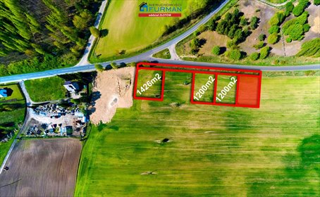 działka na sprzedaż 1200m2 działka Jastrowie, Zagórze