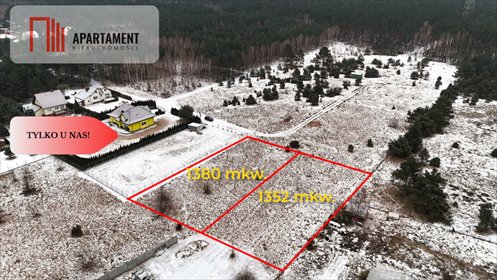 działka na sprzedaż 1352m2 działka Łochowice