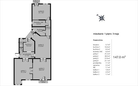 mieszkanie na sprzedaż 147m2 mieszkanie Bydgoszcz, 3 Maja