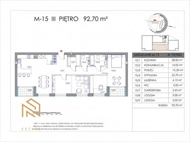 Do sprzedania przestronne 92,7 m² na ostatnim piętrze w Krakowie mieszkanie Kraków, Ruczaj