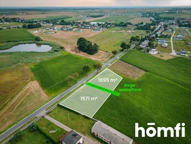 Na sprzedaż dwie przestronne działki budowlane 1571 i 1695 m² w Biskupicach działka Biskupice, Kościelna
