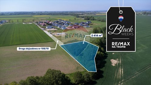 działka na sprzedaż 2414m2 działka Mścice, Klonowa