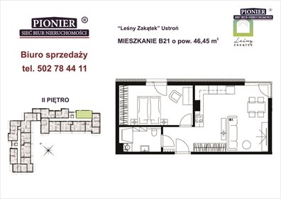 Na sprzedaż słoneczne mieszkanie 2 pok. 43 m² w Ustroniu mieszkanie Ustroń, Hermanice