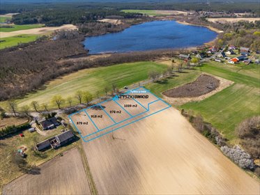Działki z widokiem na jezioro w Nowej Karczmie – 879 m² działka Nowa Karczma