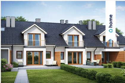 Nowoczesny segment 145 m² z ogrodem i prywatnością dom Kępa, Reymonta